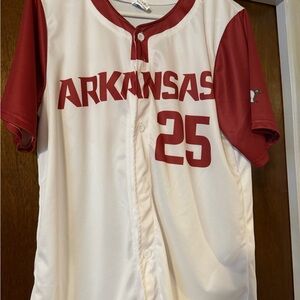 Arkansas Jersey - Red and White